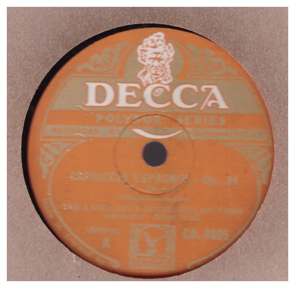 Rimsky-Korsakov: Capriccio Espagnol Op. 34 by The Lamoureux Orchestra Of Paris from Decca (CA. 8095)