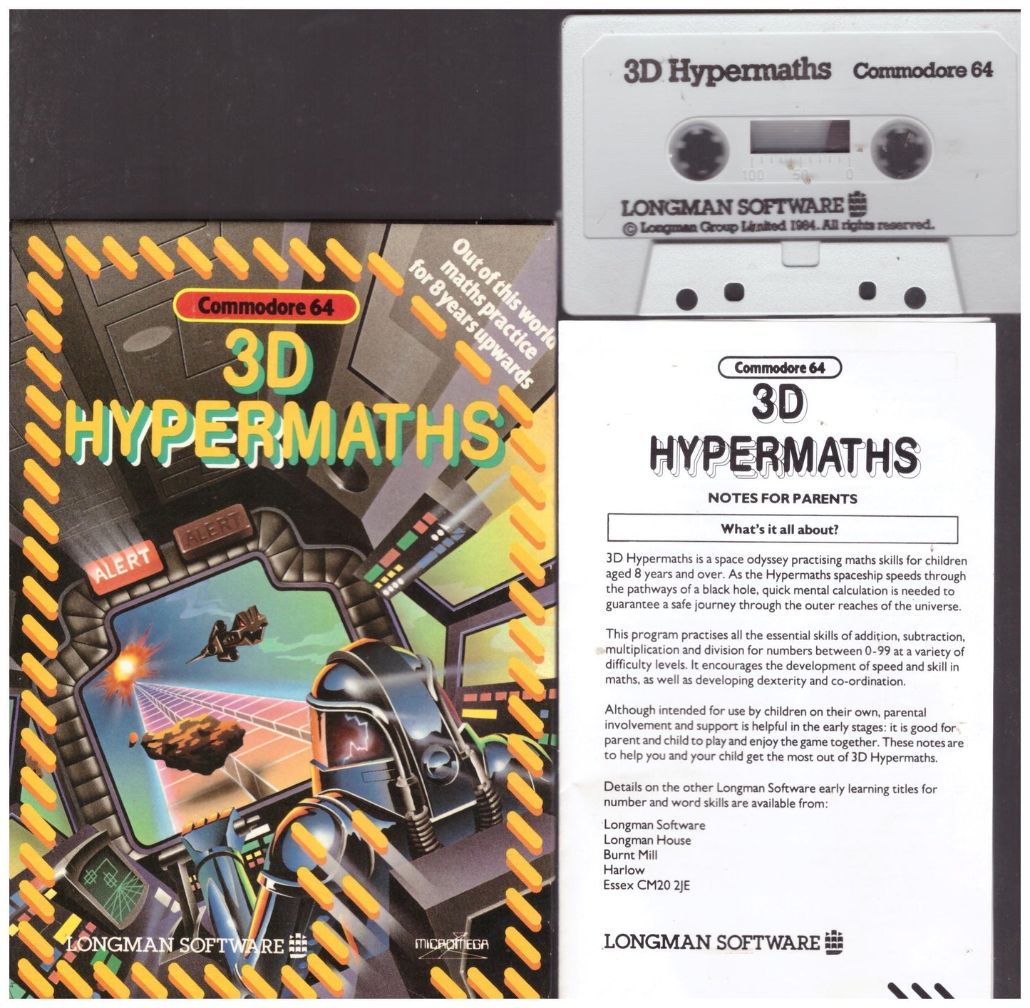3D Hypermaths for Commodore 64 from Longman Software