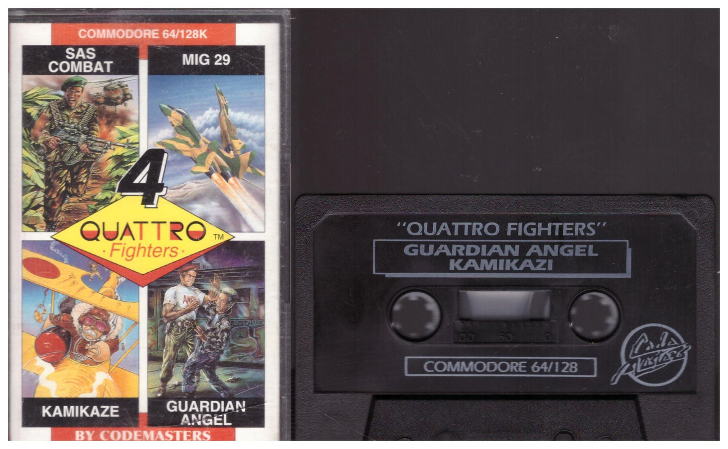 4 Quattro Fighters for Commodore 64 from Codemasters (1592)