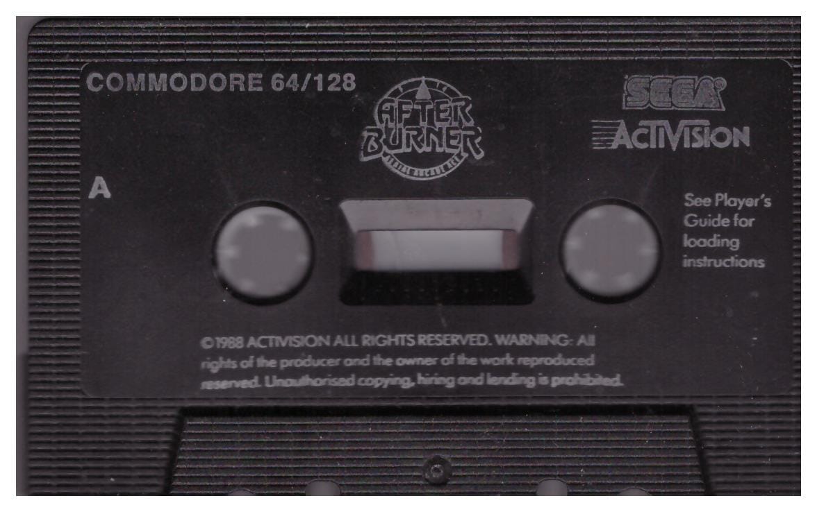 Afterburner Tape Only for Commodore 64 from Activision