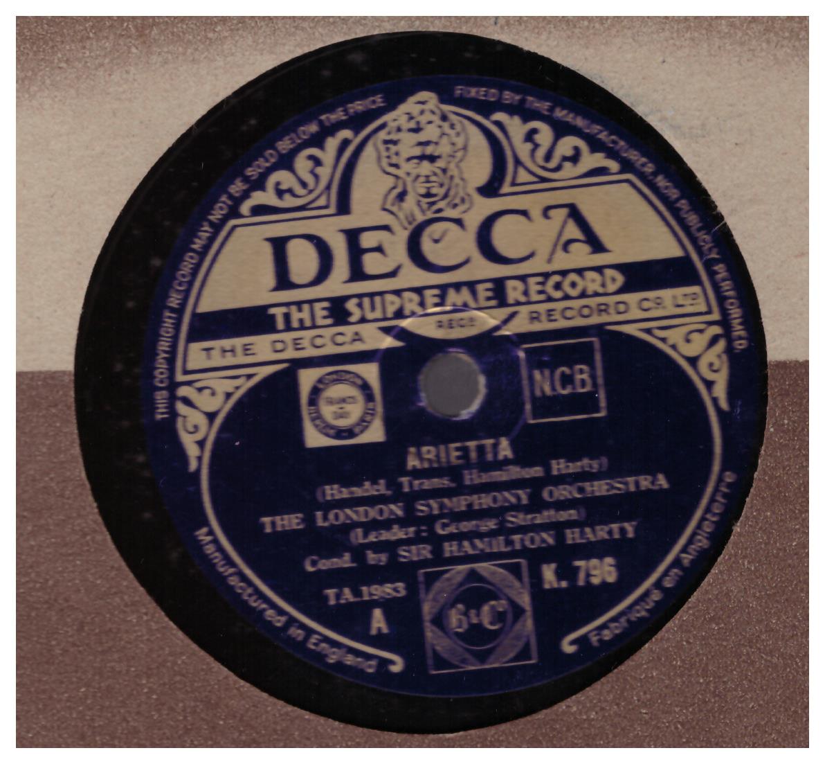 Arietta/Passacaglia from Decca (K. 796)