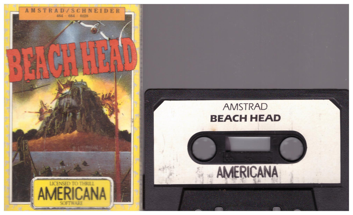 Beach Head for Amstrad CPC from Americana (AA 0011)