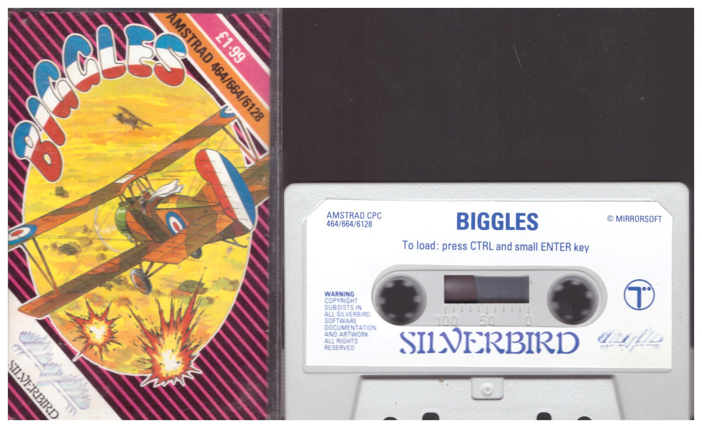 Biggles for Amstrad CPC from Silverbird