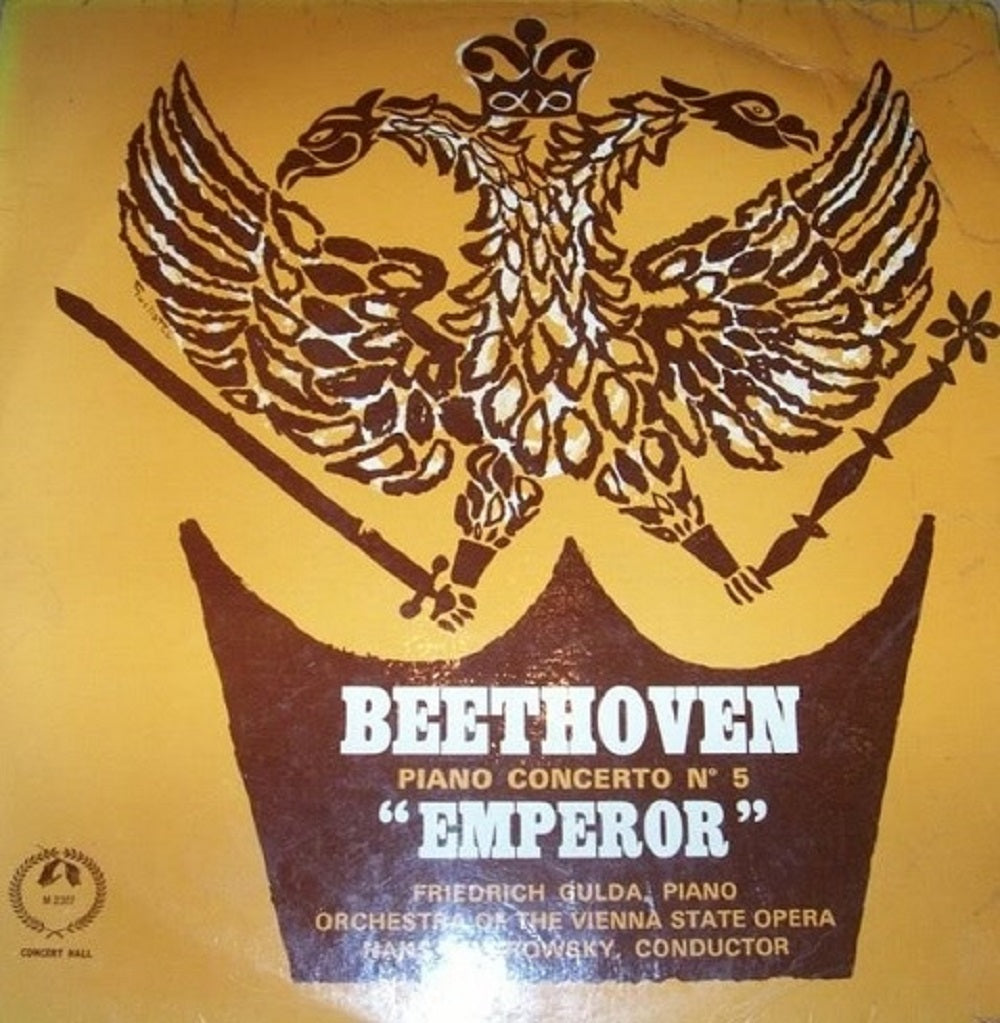 Beethoven Piano Concerto No 5 "Emperor" by Friedrich Gulda/Orchestra Of The Vienna State Opera/Hans Swarowsky from Concert Hall (AM 2307)