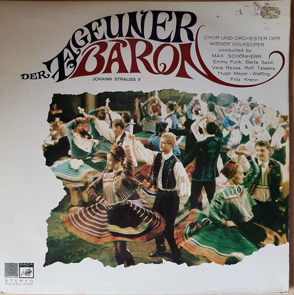 Johann Strauss II Der Zigeunerbaron (The Gypsy Baron) vinyl LP