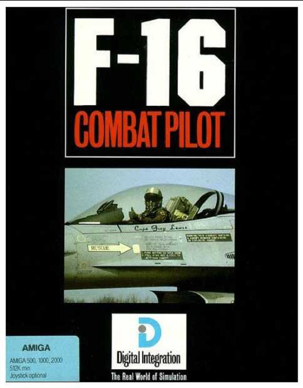 F-16 Combat Pilot for Commodore Amiga from Digital Integration