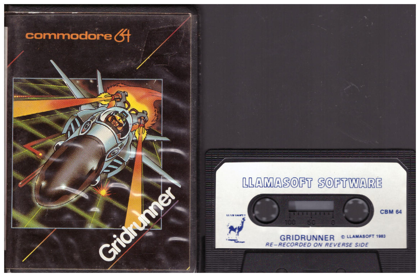 Gridrunner for Commodore 64 from Llamasoft (LLA 21003)
