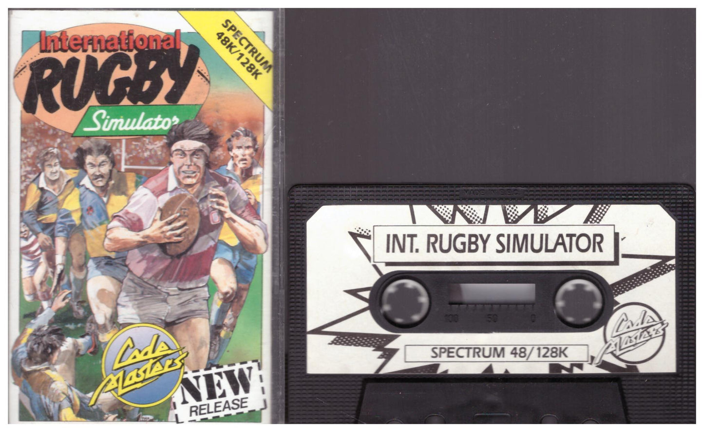 International Rugby Simulator ZX Spectrum retro video game by Codemasters