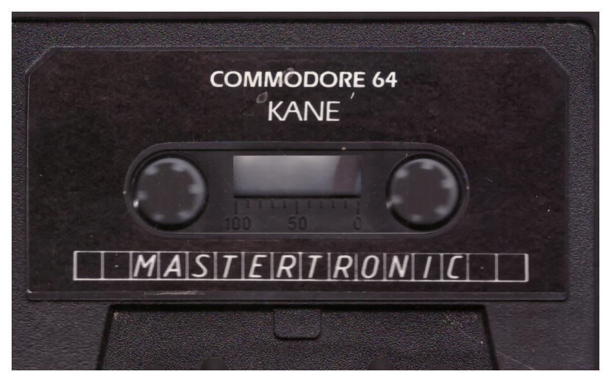Kane Tape Only for Commodore 64 from Mastertronic
