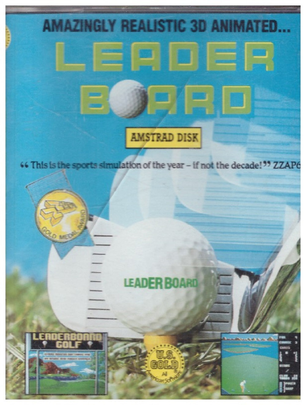 Leaderboard for Amstrad CPC from U.S. Gold on Disk