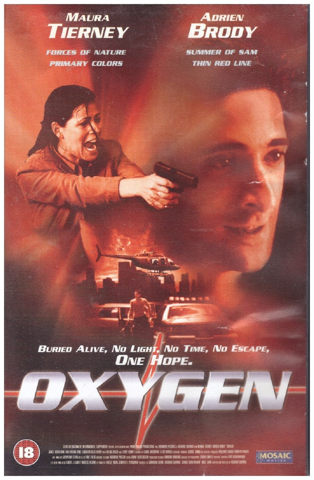 Oxygen VHS from Mosaic Movies (MMR 20124)
