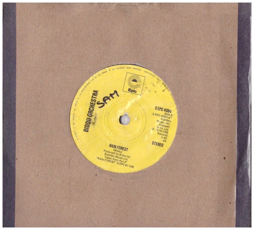 Biddu Orchestra Rain Forest Original 7 Inch Epic Records Vinyl Single