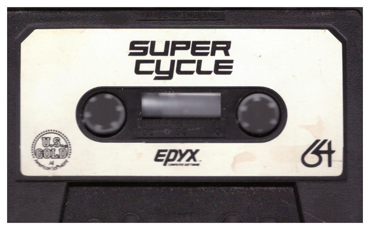 Super Cycle Tape Only for Commodore 64 from U.S. Gold