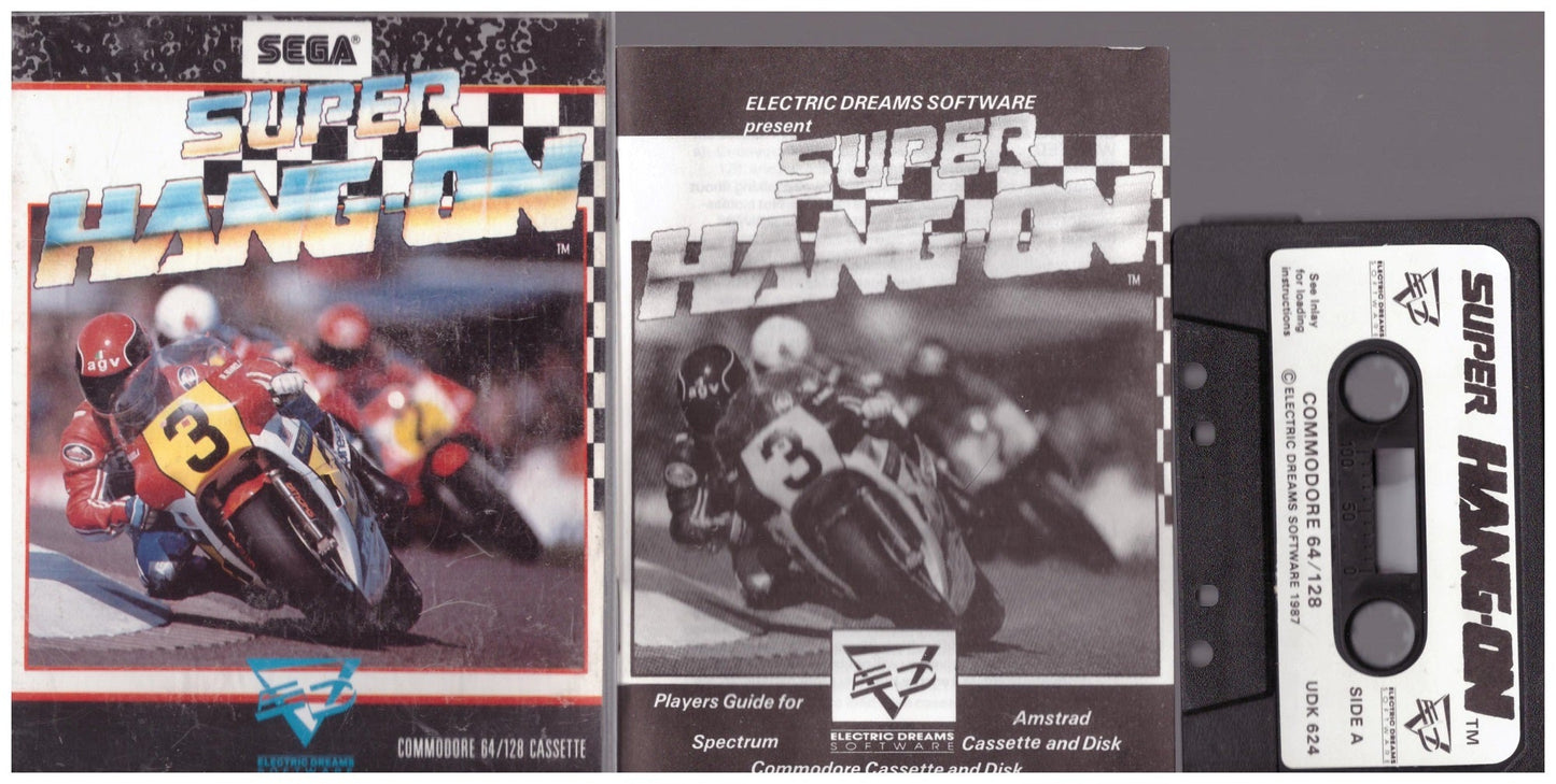 Super Hang-On for Commodore 64 from Electric Dreams (UDK 624)