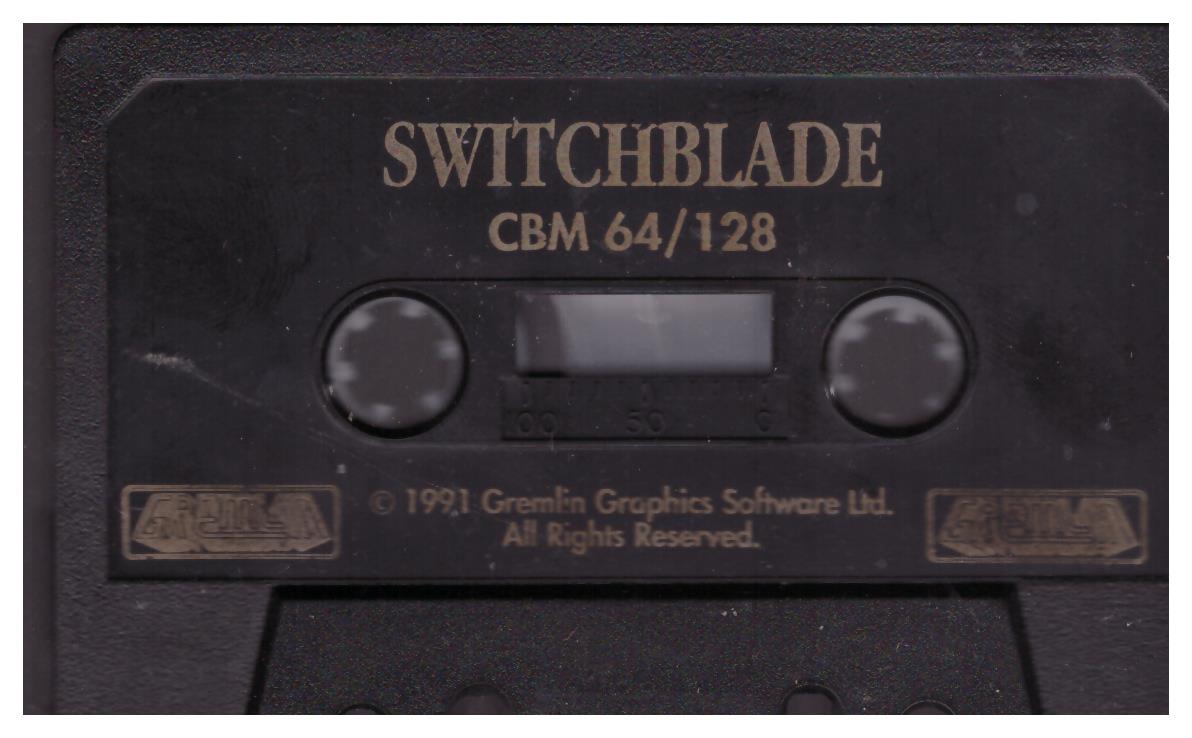 Switchblade Tape Only for Commodore 64 from Gremlin Graphics