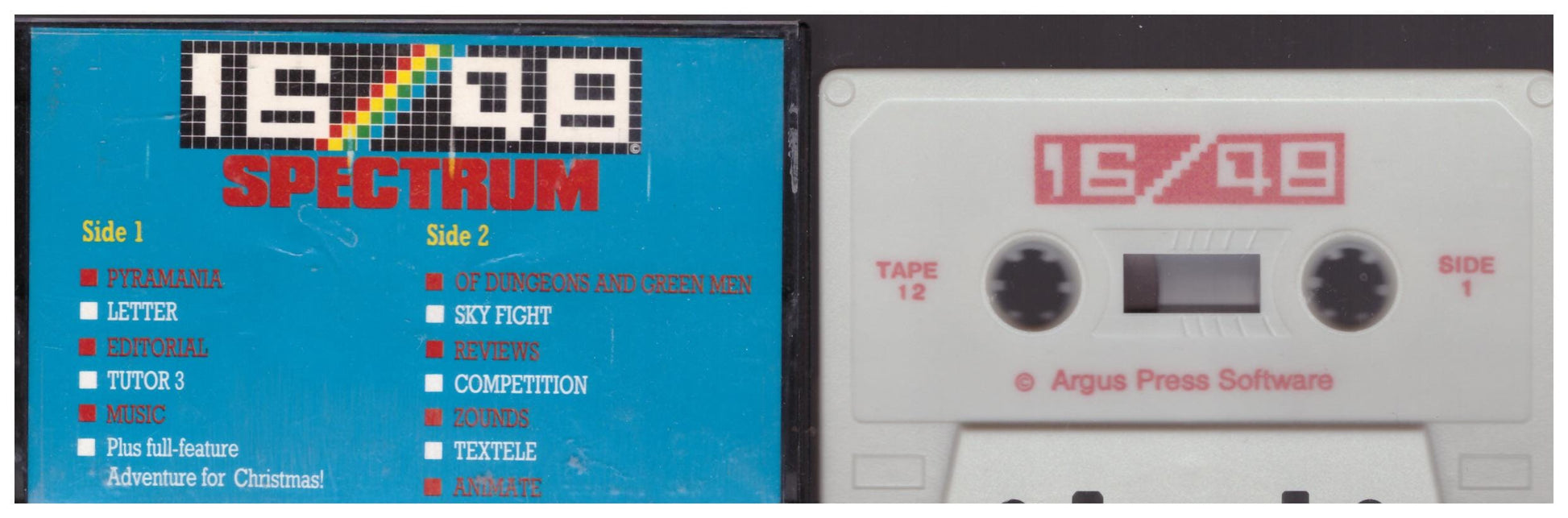 16/48 Computing Issue 12 1984 Covertape for ZX Spectrum