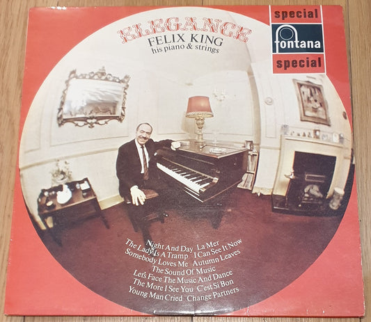 Elegance vinyl album by Felix King His Piano & Strings – Fontana Records