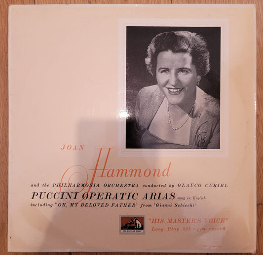 Puccini Operatic Arias Sung In English from His Master's Voice (BLP 1086)