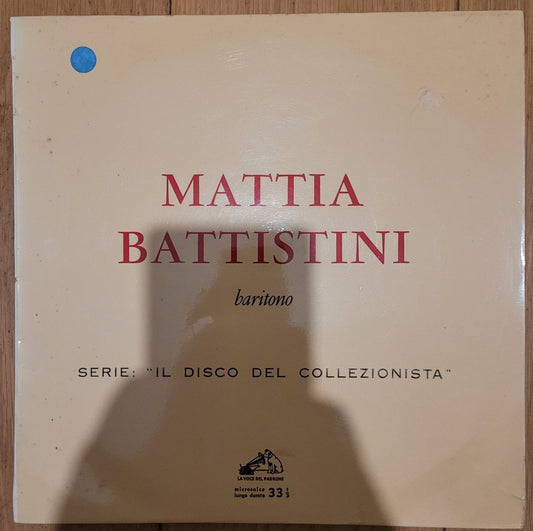 Rare Mattia Battistini Baritono La Voce Del Padrone QKLP 502 Vinyl Record Historical Opera Recordings