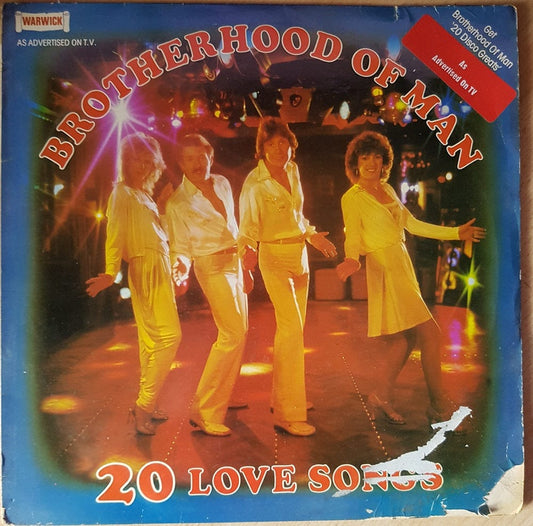 20 Love Songs by Brotherhood Of Man from Warwick Records (WW 5110)