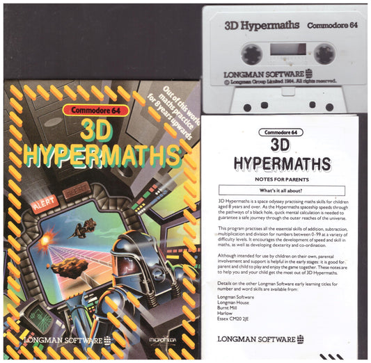 3D Hypermaths for Commodore 64 from Longman Software