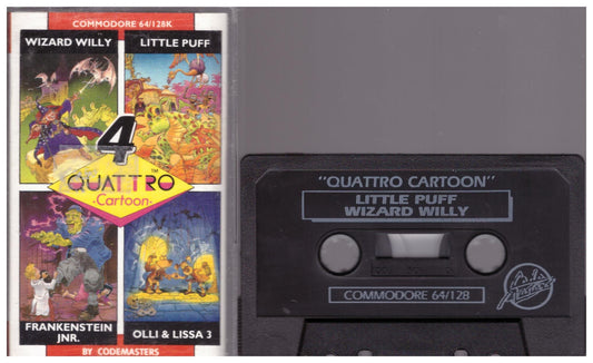 4 Quattro Cartoon for Commodore 64 from Codemasters (1457)