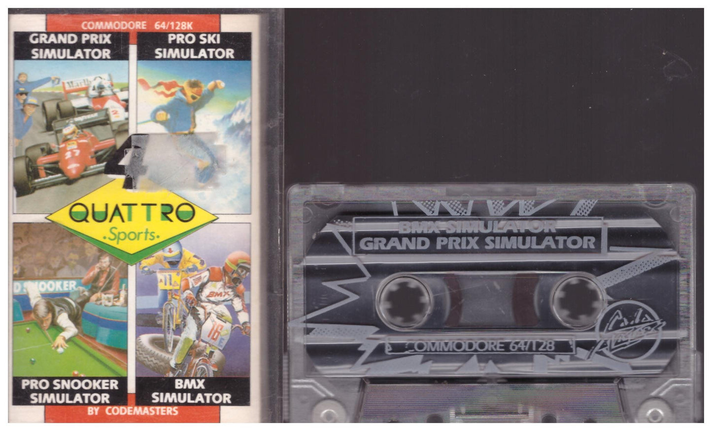 4 Quattro Sports for Commodore 64 from CodeMasters (1288)