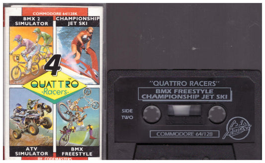 4 Quattro Racers for Commodore 64 from Codemasters (1449)