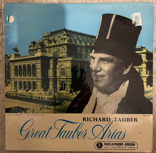 Richard Tauber Great Tauber Arias vintage vinyl LP opera tenor collection