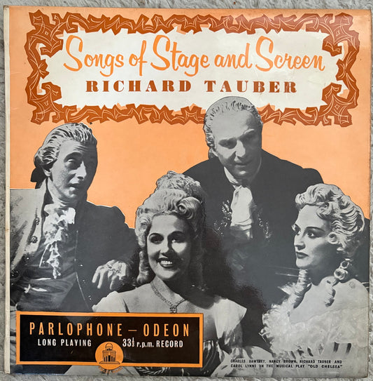 Richard Tauber Songs Of Stage And Screen 10 inch vintage vinyl LP musical theatre