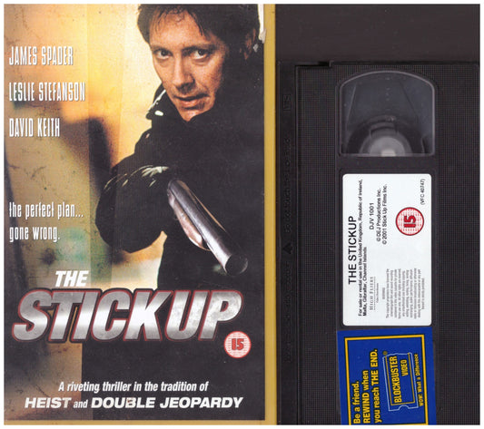 Vintage The Stick Up VHS by High Fliers Video Distribution DJV 1001 Original Clamshell Case Crime Thriller