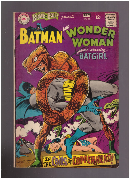 The Brave And The Bold No 78 July 1968 from DC Comics