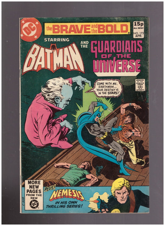 The Brave and the Bold No 173 Batman and the Guardians Of The Universe, vintage DC Comics 1981, Batman team-up comic, classic superhero comics