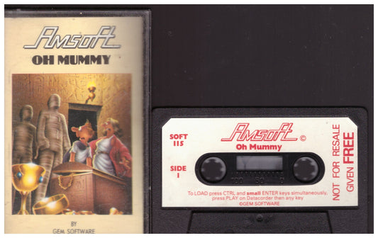 Oh Mummy for Amstrad CPC – Classic Amsoft Maze Game