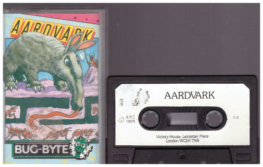 Aardvark Commodore 16 retro video game from Bug-Byte