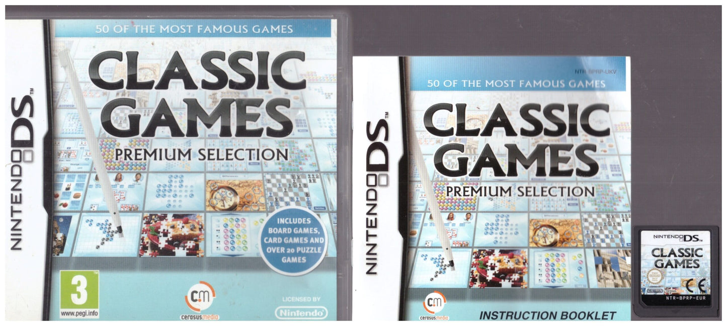Classic Games Premium Selection for Nintendo DS – Cerasus.Media
