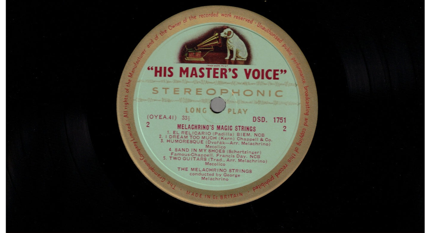 Melachrino Magic Strings - His Master's Voice 1958 Vinyl LP