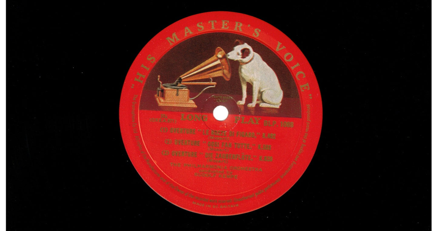 Mozart - Rudolf Kempe Conducting Philharmonia Orchestra - 1956 10" Vinyl LP