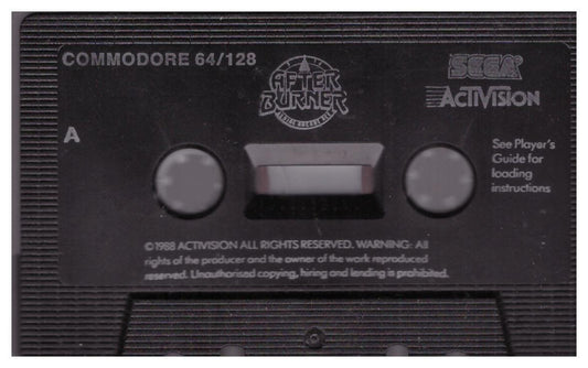 Afterburner Tape Only for Commodore 64 from Activision