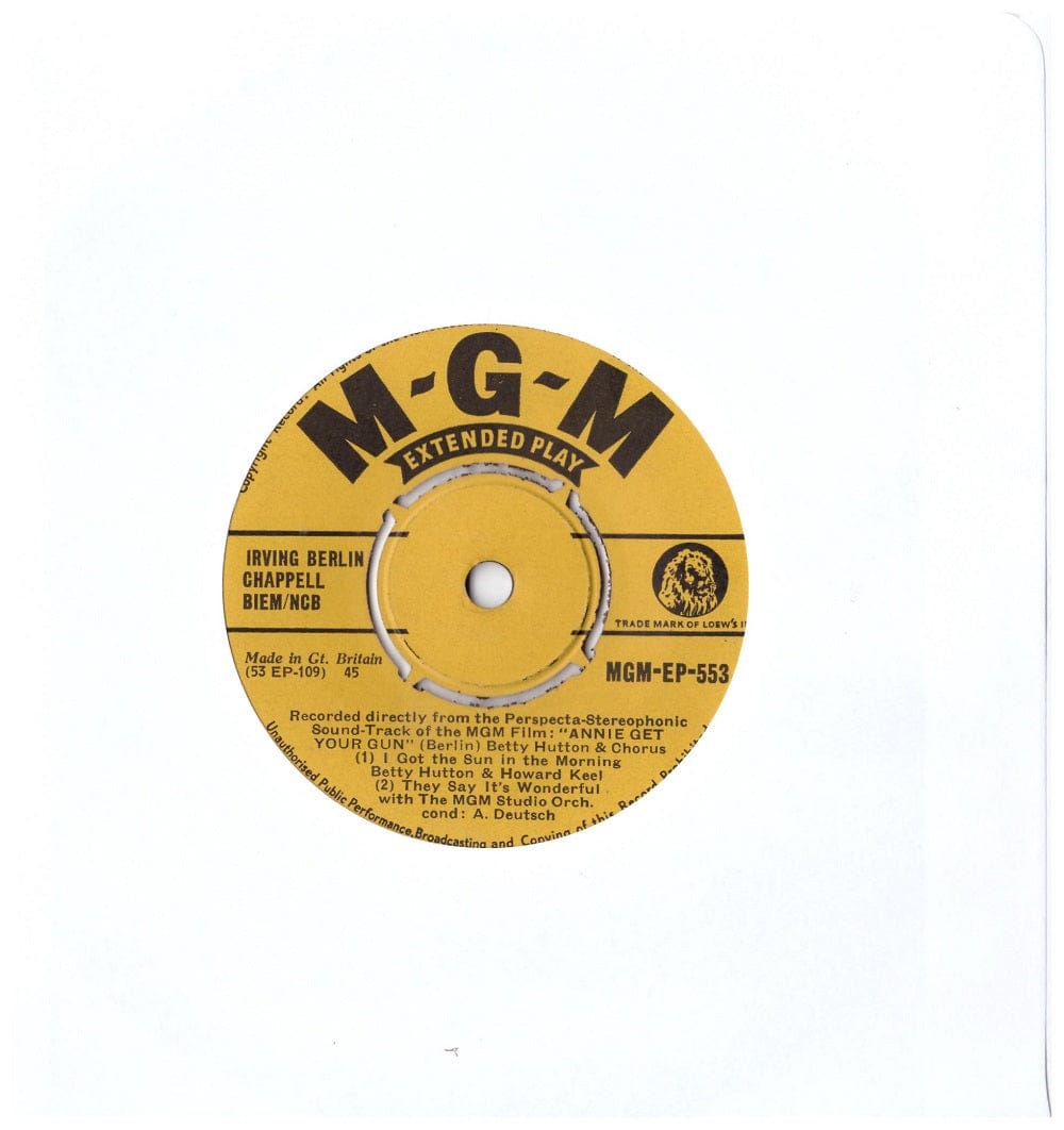 Annie Get Your Gun No. 1 EP 7-inch vinyl record