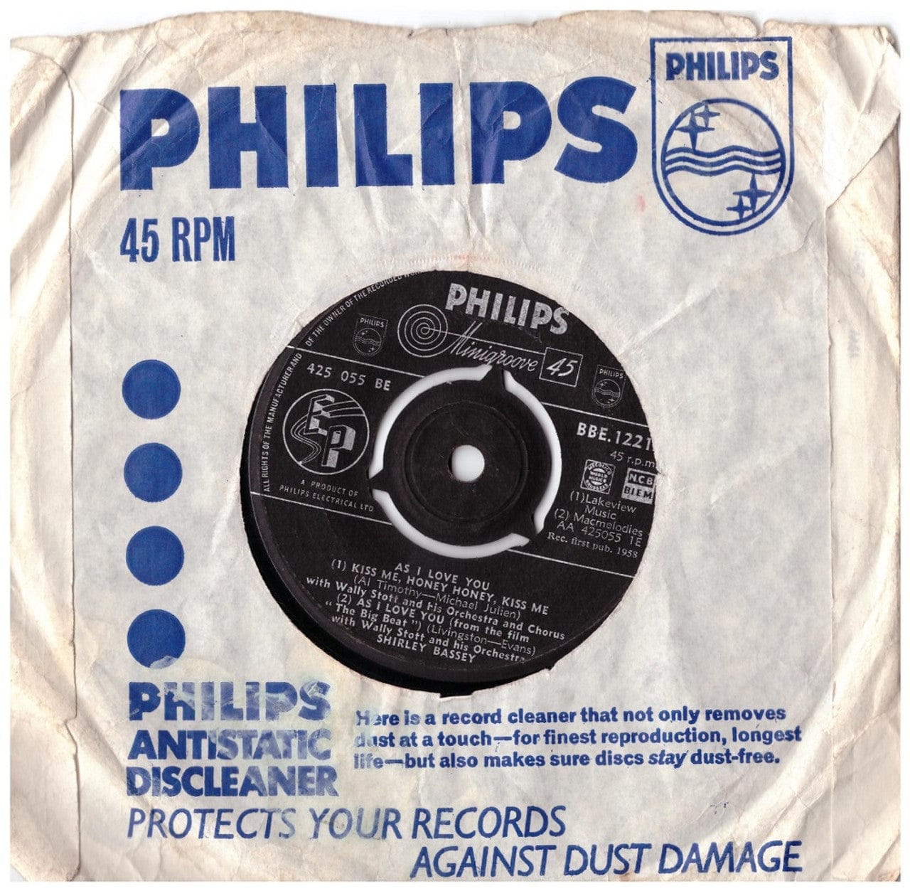 Shirley Bassey As I Love You 7-inch vinyl