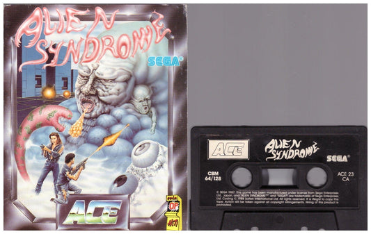 Alien Syndrome for Commodore 64 from ACE (ACE23CA)