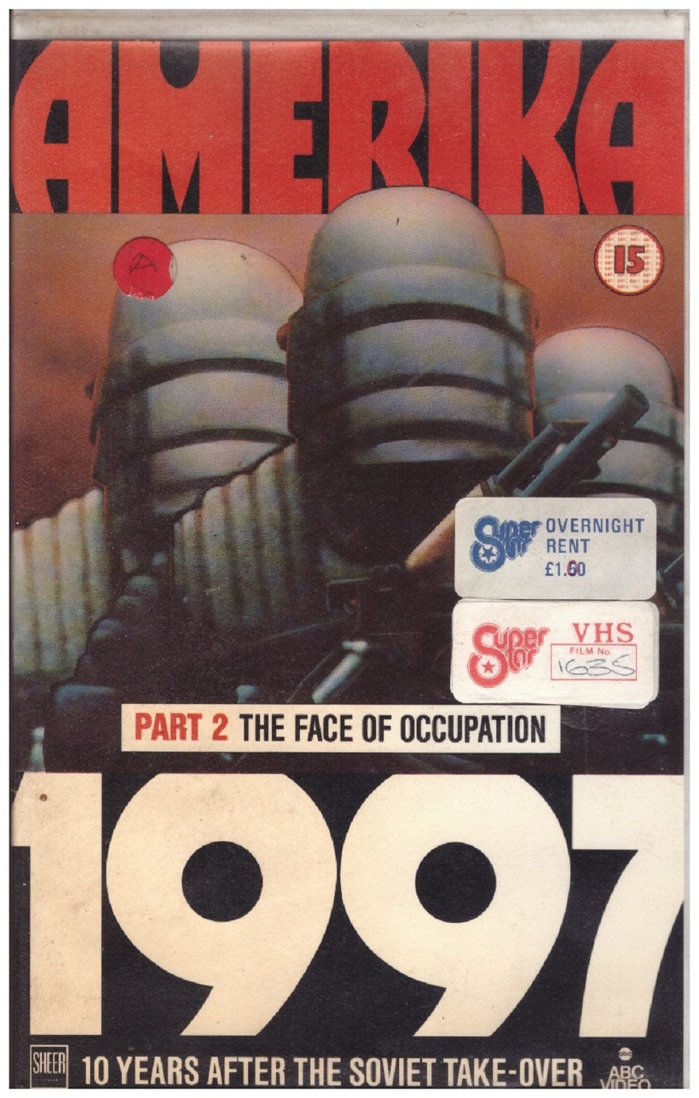 Amerika Part 2: The Face Of Occupation VHS from Sheer Entertainment (3002)