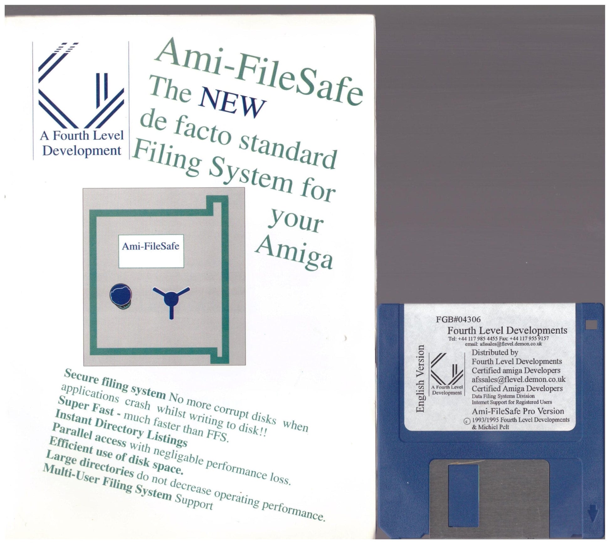 Ami-FileSafe Pro V2.2 for Commodore Amiga from Fourth Level Development