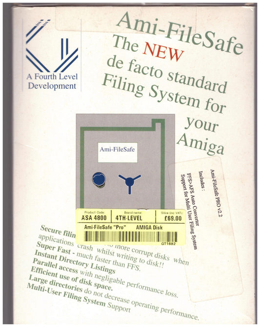 Ami-FileSafe Pro V2.2 for Commodore Amiga from Fourth Level Development