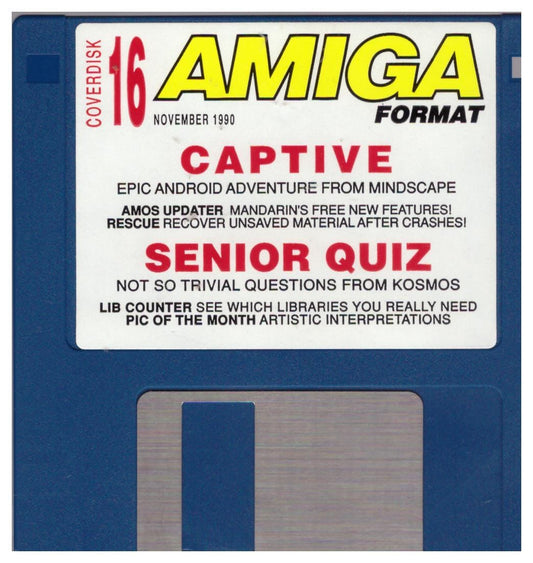 Amiga Format 16 November 1990 Coverdisk