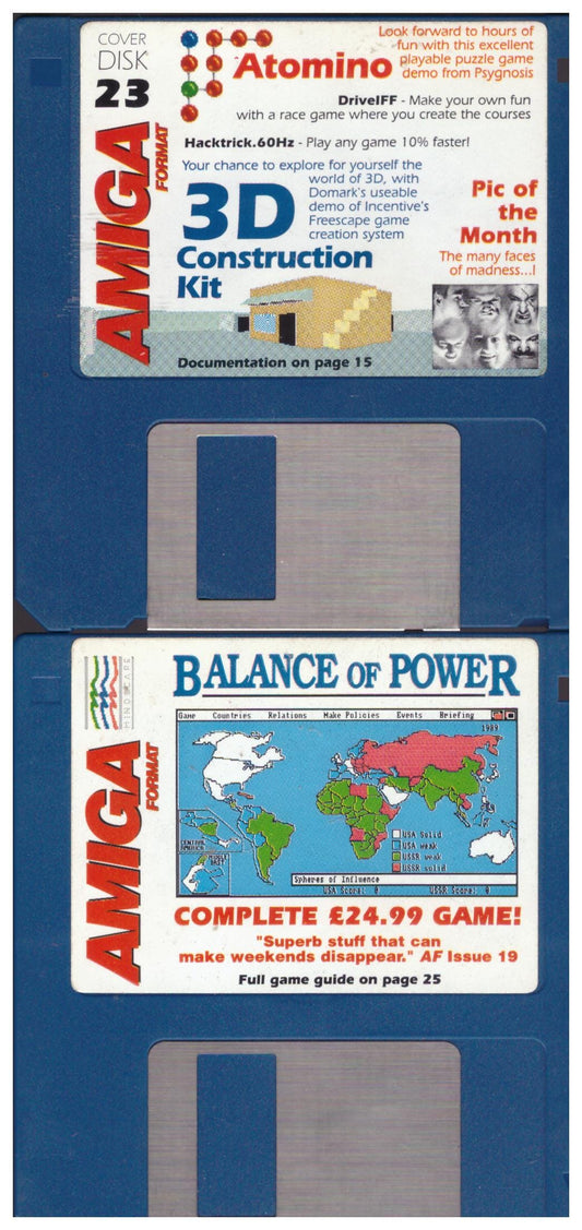 Amiga Format Issue 23 June 1991 Coverdisks for Commodore Amiga
