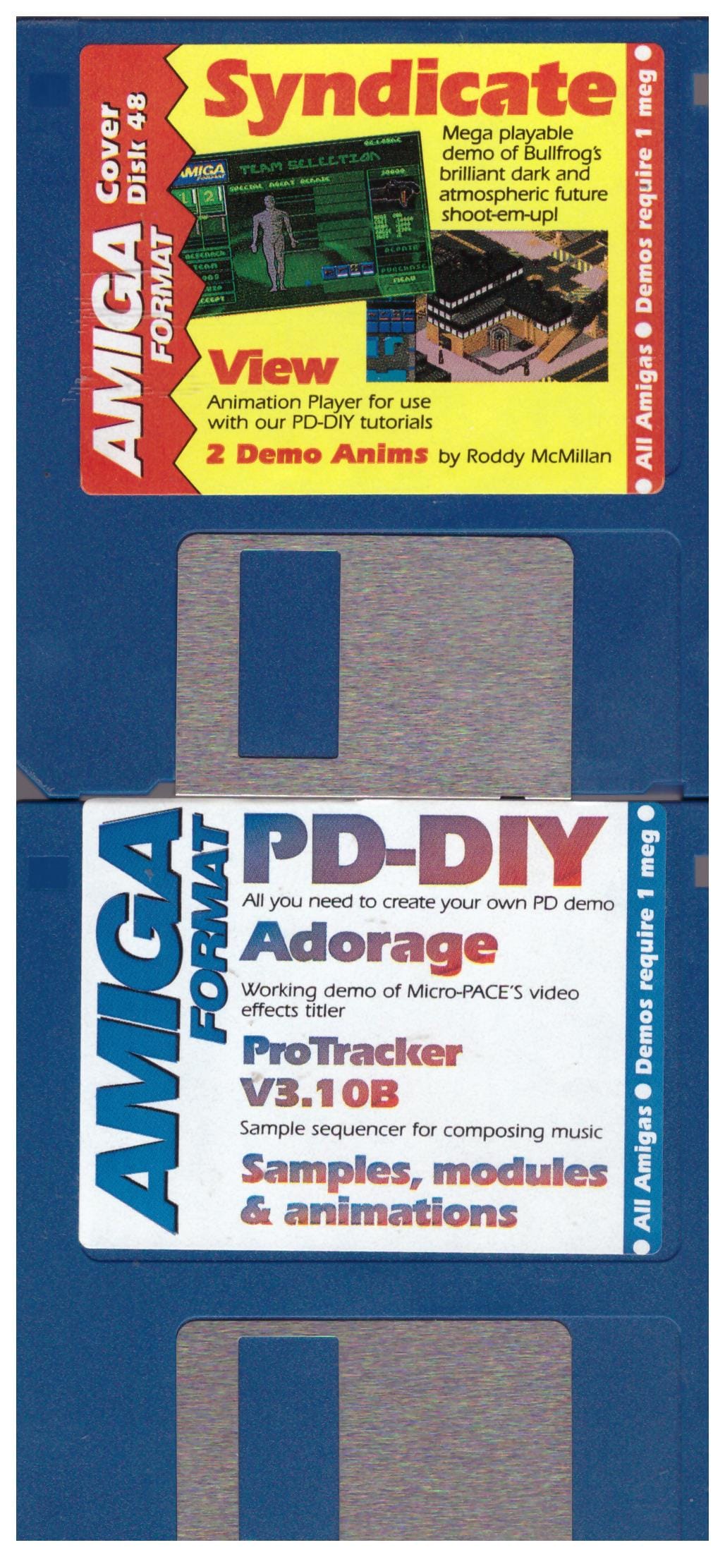 Amiga Format Issue 48 July 1993 Coverdisks for Commodore Amiga