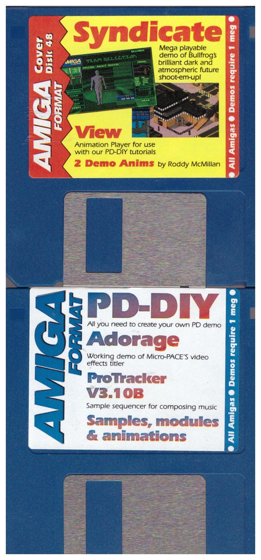 Amiga Format Issue 48 July 1993 Coverdisks for Commodore Amiga