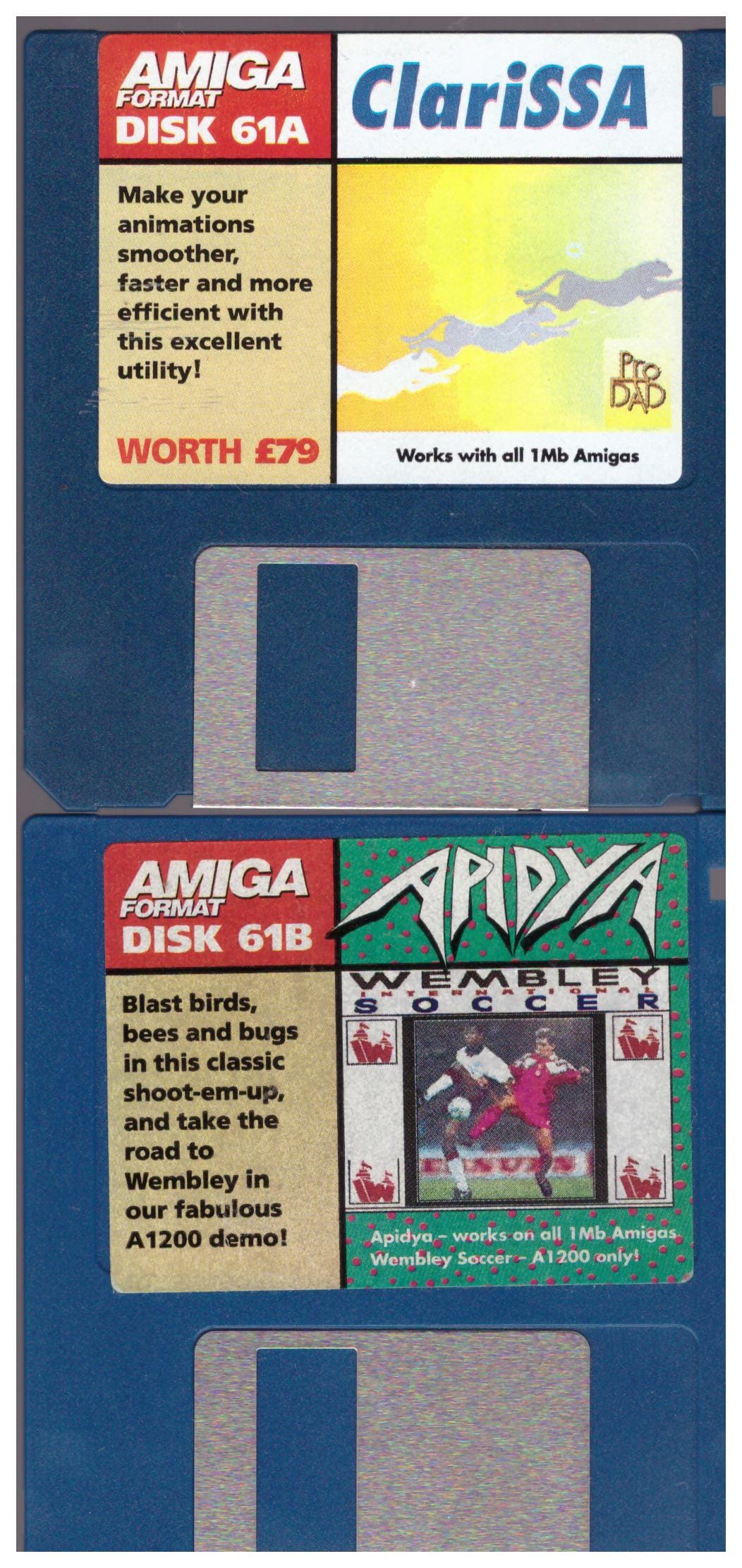 Amiga Format Issue 61 July 1994 Coverdisks for Commodore Amiga